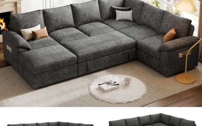 Affordable Sleeper Sectional Sofas on Amazon
