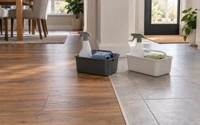 Mixed Flooring: Keep Cleaning Products and Pads Identified