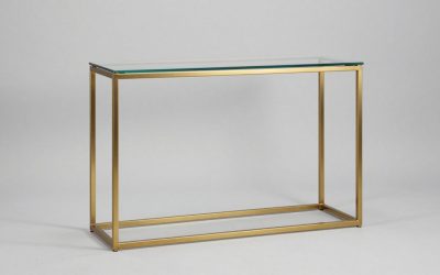Gold Metal and Glass Console Table: Finish Durability and Glass Safety Basics