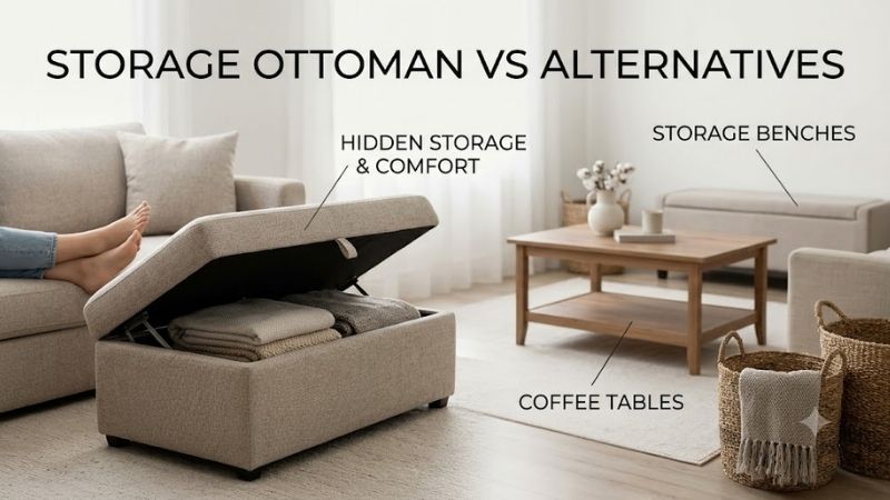 Storage Ottoman vs Coffee Table With Storage