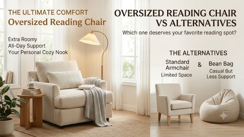 Oversized Reading Chair vs Standard Armchair