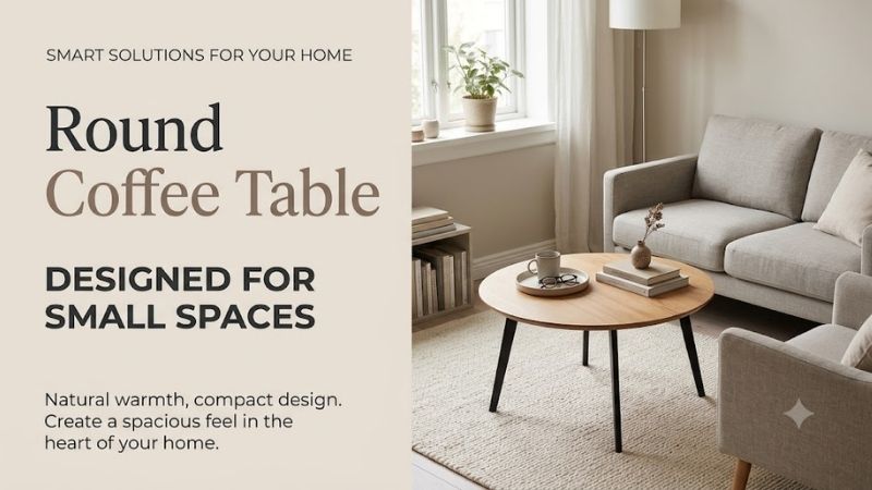 Why Round Coffee Tables Work in Compact Living Rooms