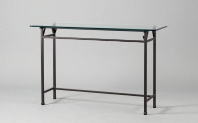 Wrought Iron and Glass Console Table: Forged vs Tubular Steel, Glass Thickness and Wood-Top Options